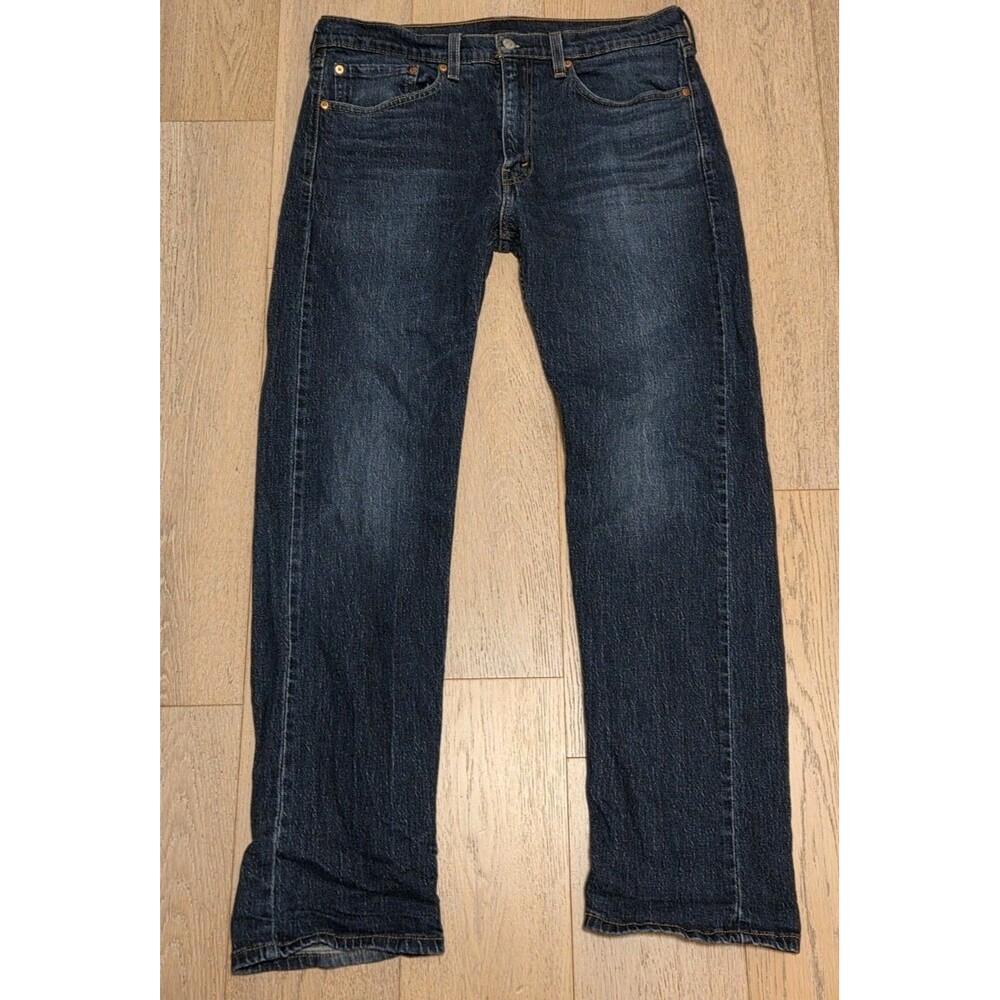 Levi’s 505 Men’s Jeans 34x32 Straight Leg Dark Wash Classic Fit Denim